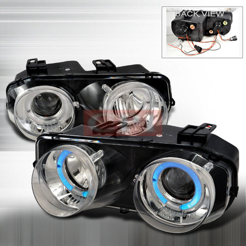 ACURA 94-97 ACURA INTEGRA - CHROME DUAL HALO PROJECTOR HEAD LIGHTS/ LAMPS -   1 SET RH & LH 1994,1995,1996,1997