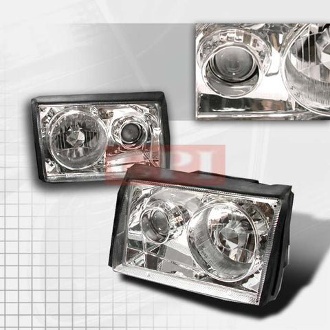 FORD 1987-1993 FORD MUSTANG COBRA PROJECTOR HEAD LAMPS/ HEADLIGHTS - CC 1 SET RH&LH   1987,1988,1989,1990,1991,1992,1993