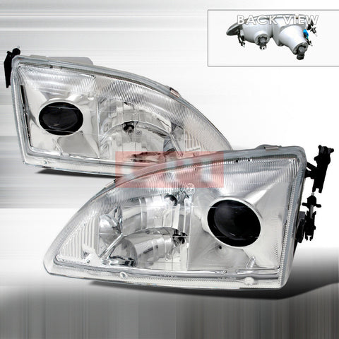 FORD 1994-1998 FORD MUSTANG PROJECTOR HEAD LAMPS/ HEADLIGHTS 1 SET RH&LH   1994,1995,1996,1997,1998