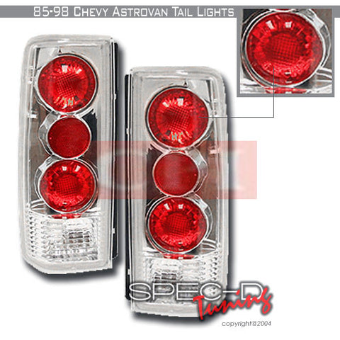 Chevrolet 1985-1998 Chevy Astro Van Tail Lights /Lamps Euro