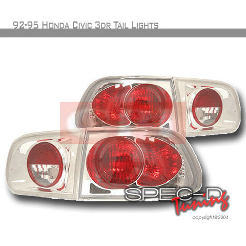 HONDA 1992-1995 HONDA CIVIC 3DR TAIL LIGHTS /LAMPS EURO 1 SET RH&LH PERFORMANCE 1992,1993,1994,1995