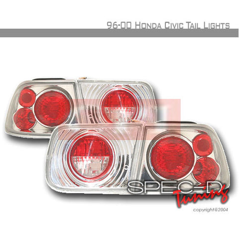 Honda 1996-2000 Honda Civic 2Dr Tail Lights /Lamps Euro-o