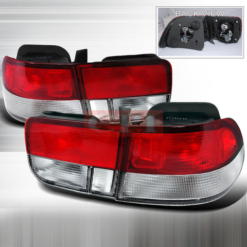 Honda 1996-2000 Honda Civic 2Dr Tail Lights /Lamps Euro 1 Set Rh&Lh Performance 1996,1997,1998,1999,2000-e