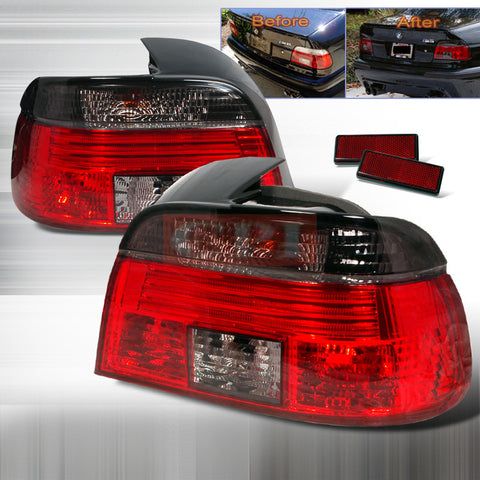 BMW 1999-2000 BMW E39 4DR TAIL LIGHTS /LAMPS -SMOKE RED 1 SET RH&LH PERFORMANCE 1999,2000,2001,2002,2003