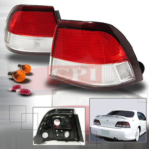 NISSAN 1997-1999 NISSAN MAXIMA TAIL LIGHTS /LAMPS -RED/CLEAR 1 SET RH&LH PERFORMANCE 1997,1998,1999