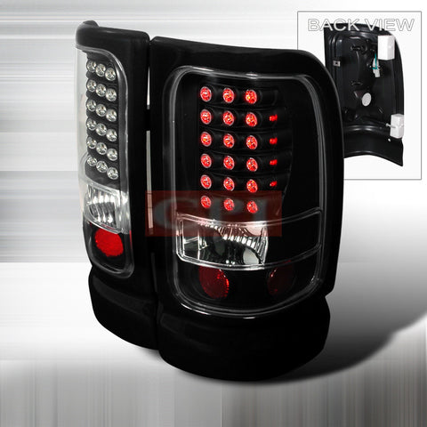 DODGE 1994-2001 DODGE RAM PICK UP LED TAIL LIGHTS /LAMPS - BLACK 1 SET RH&LH PERFORMANCE