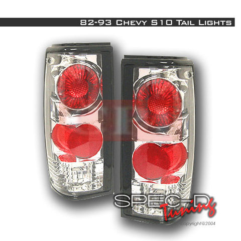 CHEVROLET/GMC 1982-1993 S10 PICK UP TAIL LIGHTS /LAMPS - CHROME 1 SET RH & LH