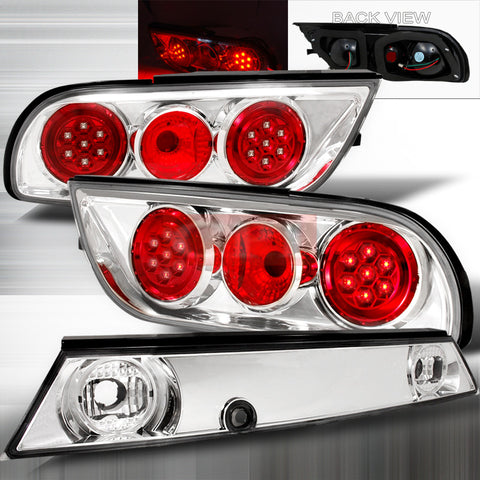 NISSAN 1989-1994 NISSAN 240SX S13 3PC LED TAIL LIGHTS /LAMPS COMBINATION 1 SET RH/LH  1989,1990,1991,1992,1993,1994