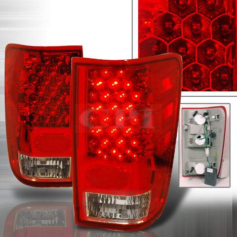 NISSAN 2004-2006 NISSAN TITAN LED TAIL LIGHTS /LAMPS - RED 1 SET RH&LH PERFORMANCE 2004,2005,2006