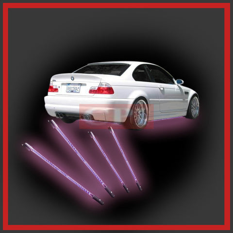 Purple Led Under Car Underbody Lights 4Pc Universal Performance-u