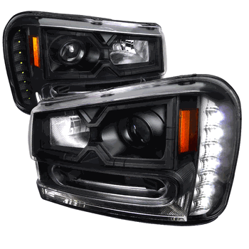 CHEVY 02-09 CHEVY TRAILBLAZER PROJECTOR HEADLIGHT BLACK HOUSING