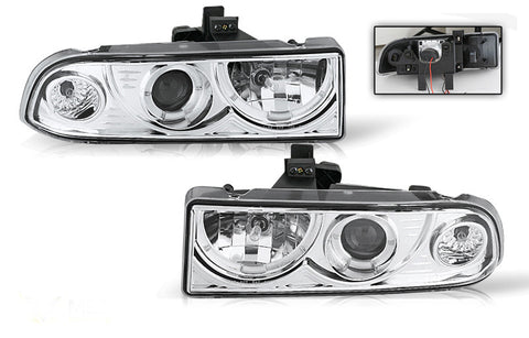 Chevy S10 Halo Projector Head Light - Chrome / Clear Performance-d