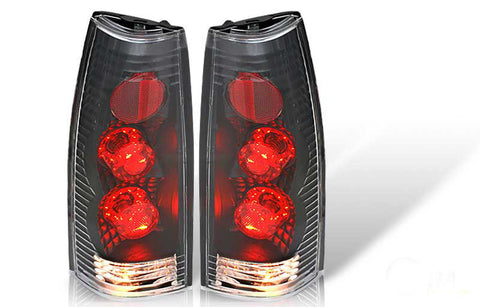 88-98 CHEVY CK ALTEZZA TAIL LIGHT - BLACK / CLEAR (R001-BLACK) performance