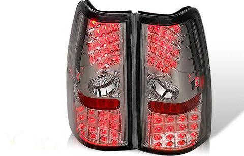 Chevy Silverado Led Tail Light - Chrome / Smoke Performance-c