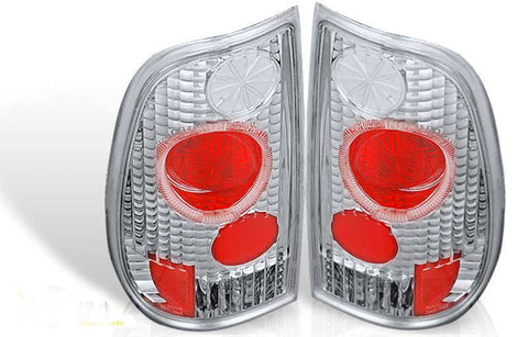 97-03 FORD F150 STATE SIDE ALTEZZA TAIL LIGHT W/ HALO - CHROME / CLEAR (R003-C) performance