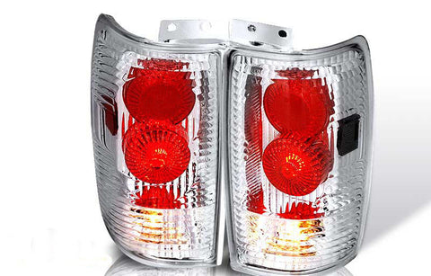 97-02 FORD EXPEDITION ALTEZZA TAIL LIGHT - CHROME / CLEAR (R005-C) performance