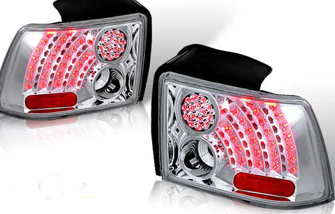 Ford Mustang Led Tail Light- Chrome/Clear Performance-a