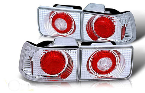 Honda Accord 4Dr Altezza Tail Light - Chrome / Clear (R006-C) Performance-m