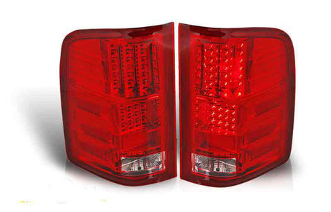 07-09 CHEVY SILVERADO LED TAIL LIGHT - RED / CLEAR performance