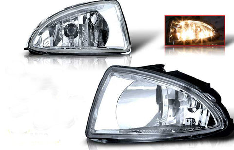 04-05 honda civic oem style fog light - clear (wiring kit included) performance