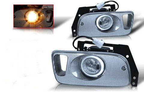 92-95 honda civic 2/3 dr oem style fog light - clear (wiring kit included) performance