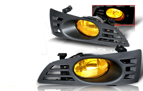 03-05 honda accord 2dr oem style fog light - yellow (wiring kit included) performance