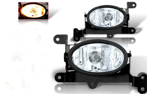 06-07 honda civic 2 dr oem style fog light - clear (wiring kit included) performance