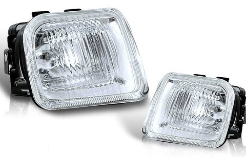 96-98 honda civic oem style fog light - clear (wiring kit included) performance