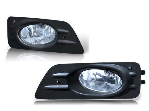 06-07 honda accord 4 dr oem style fog light - clear (wiring kit included) performance