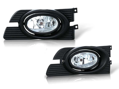 01-02 honda accord 4 dr oem style fog light - clear (wiring kit included) performance