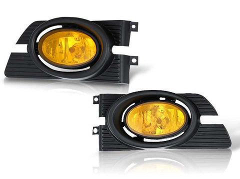 01-02 honda accord 4 dr oem style fog light - yellow (wiring kit included) performance